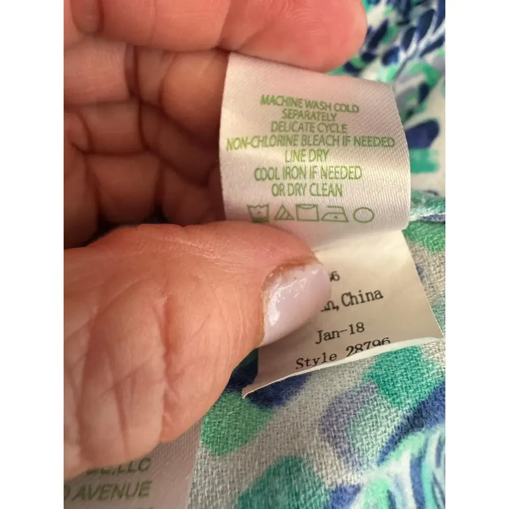 Lilly Pulitzer Jane Child’s Blue and White Maxi Dress  Size 6